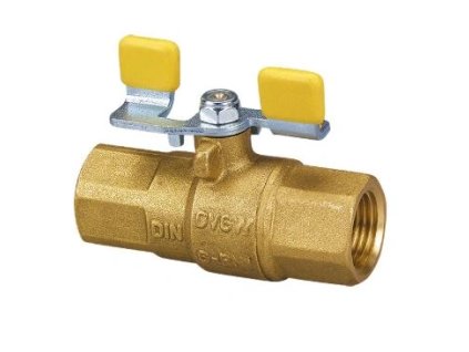 HERZ - plynový kulový kohout EXPERT - motýl ocel, F-F (#1230039 HERZ - plynový kulový kohout EXPERT - motýl ocel, F-F, Dimenze DN8)