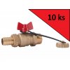 DN20 Kulový kohout s hadicovou přípojkou, PN10 up