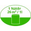 1 nater odpovida 26 m2 nebo 1 l
