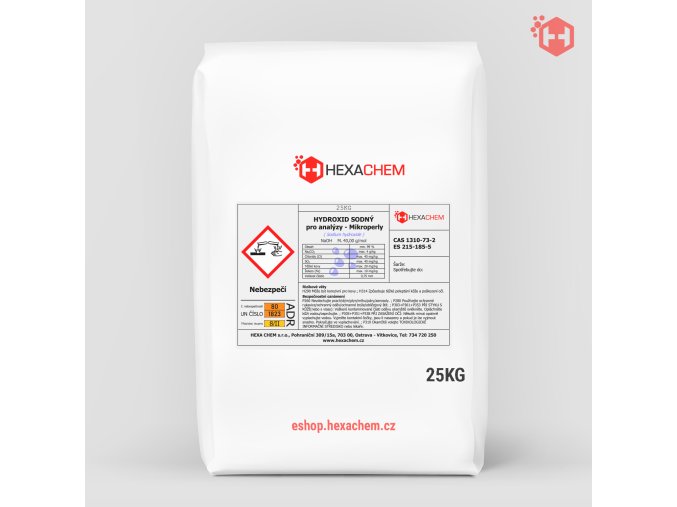 Hydroxid sodný mikroperly p.a. - 25 kg
