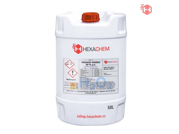 Peroxid vodíku 30 % 50 l