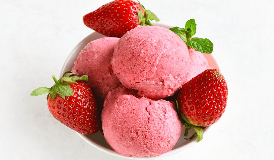 zdravá jahodová zmrzlina recept
