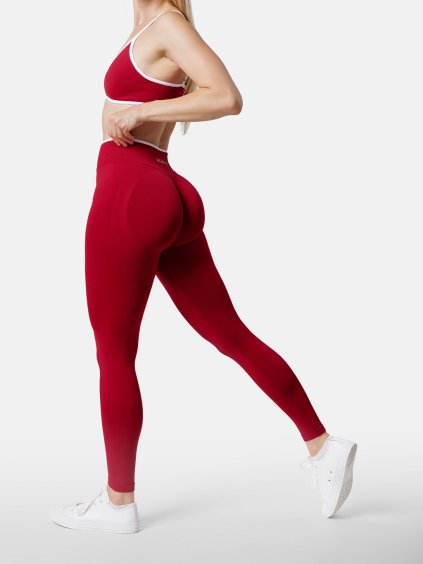 Červené legíny s vysokým pasem HEXFIT