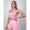 růžová dámská sportovní podprsenka s vycpávkami