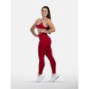 dámské legíny s vysokým pasem, červené, HEXFIT