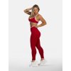červené fitness legíny s vysokým pasem, HEXFIT