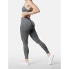 dámské push-up legíny s vysokým pasem, šedé, HEXFIT
