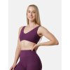 push up sportovní podprsenka fialová