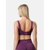 fialová sportovní podprsenka push up, HEXFIT