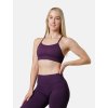 fialová sportovní podprsenka push up, HEXFIT