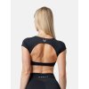 sportovní top s všitou podprsenkou, černý, HEXFIT