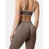 dámské push-up legíny, hnědé