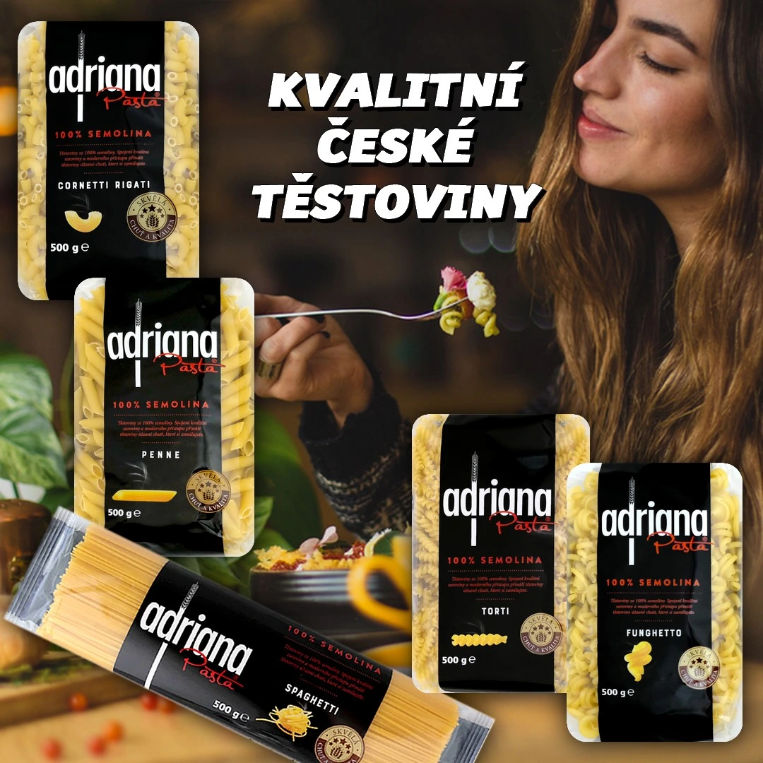 NOVINKA - ADRIANA Těstoviny MIX