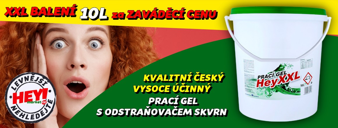 HEY! POWER XXL Prací gel 10L (133dávek)