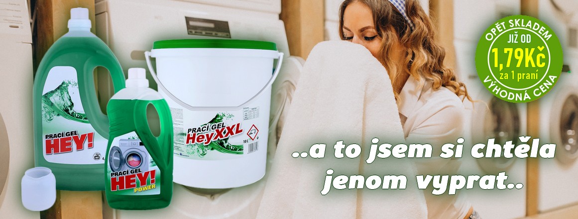 OPĚT SKLADEM - HEY! Prací prostředky