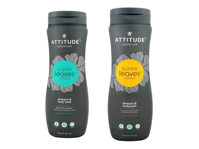 attitude super leaves shampoo body wash 473ml 2druhy