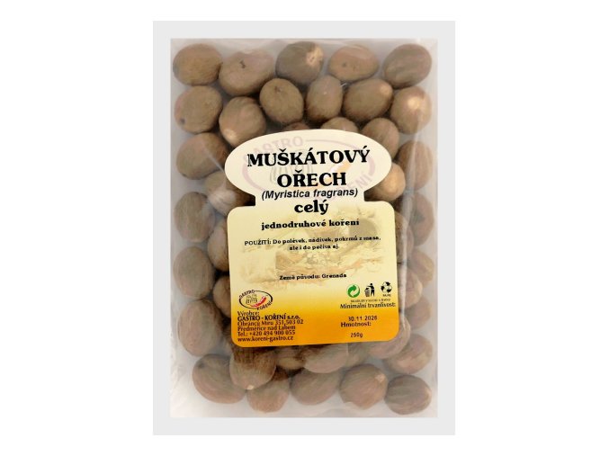 gastro koreni muskatovy orech cely 250g