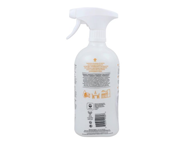 *ATTITUDE NATURE+ TECHNOLOGY ALL-PURPOSE CLEANER - Univerzální čistič všech povrchů - rozprašovač 800ml - CITRUS ZEST (oranžová)