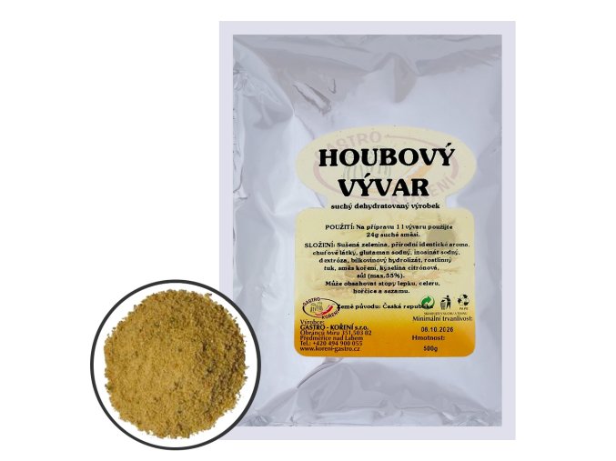 gastro koreni houbovy vyvar 500g vzorek