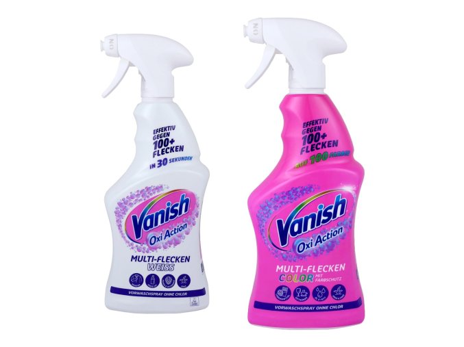 vanish oxi action multi flecken sprej 750ml 2druhy