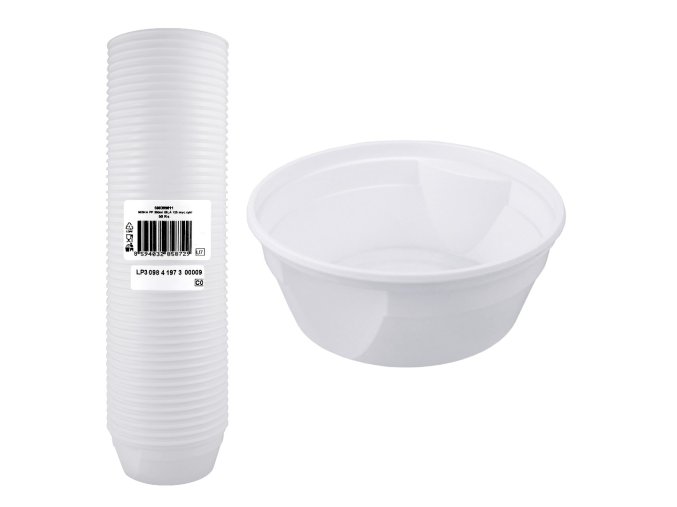 miska pp 350ml bila 50ks vybaleno