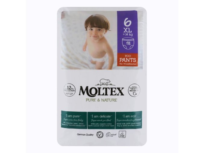 moltex pure nature pants 6 xl 18ks