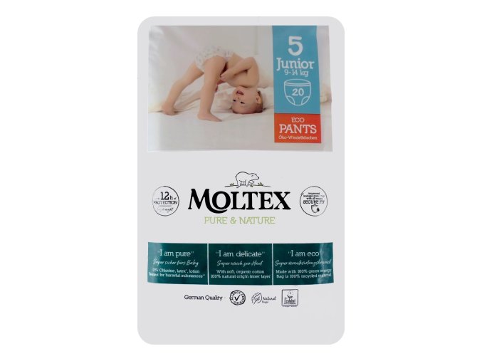 moltex pure nature pants 5 junior 20ks