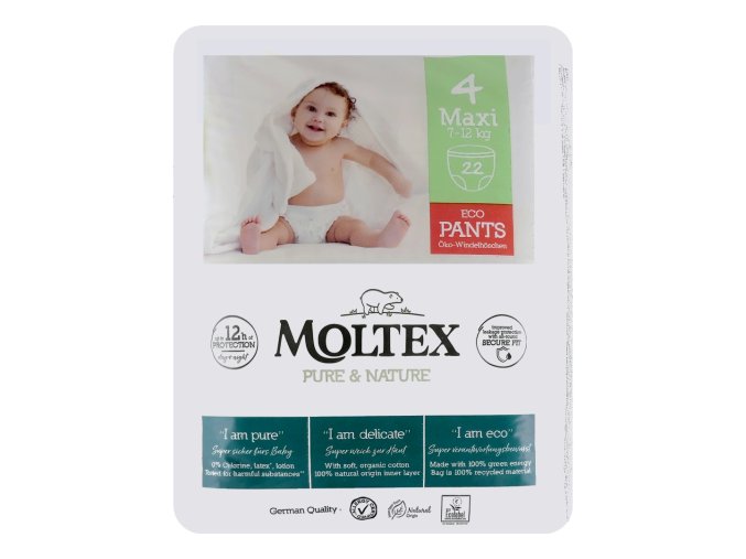 moltex pure nature pants 4 maxi 22ks