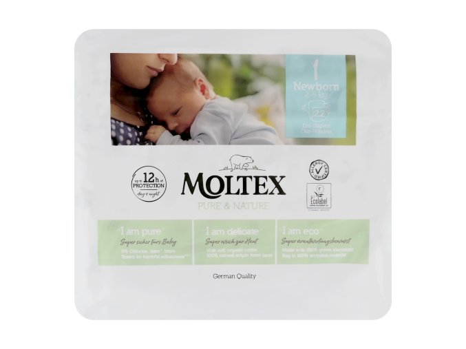 moltex pure nature plenky 1 newborn 22ks