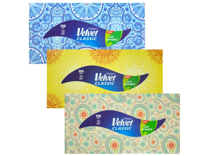 velvet classic papirove kapesniky 2 vrtsve