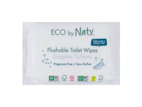eco by naty flushable toilet wipes 42ks