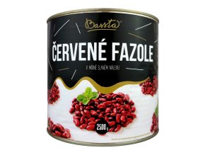 bassta cervene fazole v mirne slanem nalevu plechovka 2500g