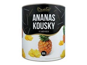 bassta ananas kouky ve sladkem nalevu plechovka 3050g