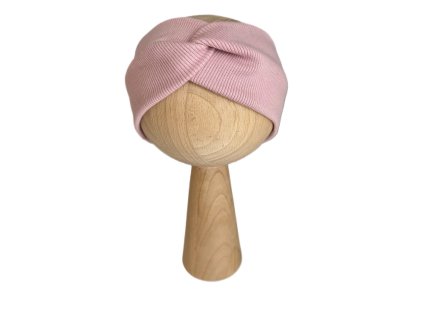 Čelenka vrúbkovaná twist ružová