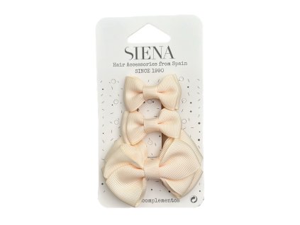 SIENA 3 dielny set mašličky - vanilka