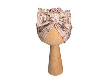 Turban s mašličkou NewBie style béžová