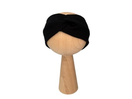 Čelenka vrúbkovaná twist čierna