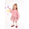 Mikina s balónovými Puf Puf rukávmi - light dusty pink