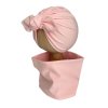 Set Turban a nákrčník nákrčník ružová