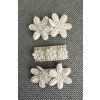 3 dielny set krajkové sponky kvietky