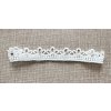 Bezotlaková ozdobná krajková čelenka - korunka s kamienkami a perličkami