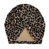 Dievčenský turban s mašličkou s leopardím vzorom