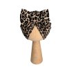 Dievčenský turban s mašličkou s leopardím vzorom