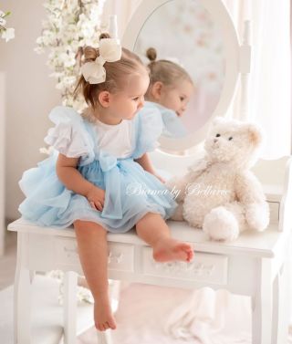 🩵 Suknička, ktorá premení každé dievčatko na malú princeznú 🩵 Novinka v prekrásnej baby blue farbe 🩵