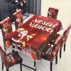 Vánoční Potahy na židle a stůl č.2 (7 kusů)