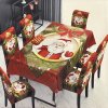 Vánoční Potahy na židle a stůl č.7 (7 kusů)