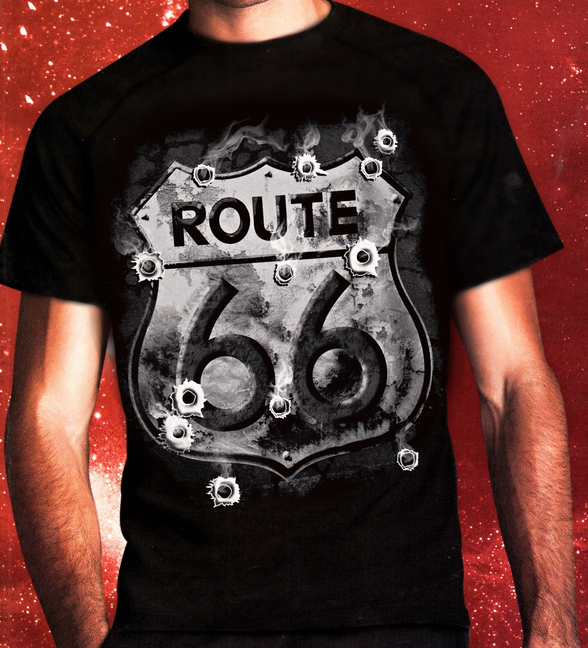 NOVÉ CHOPPER TRIČKO ROUTE 66