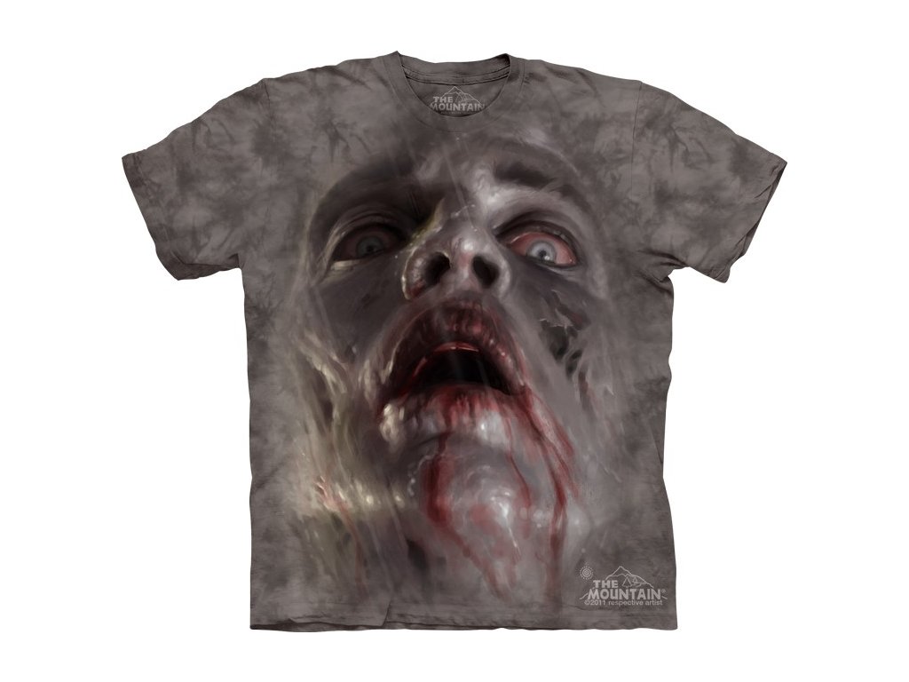 tričko-zombie-3d-batikované-potisk-horor
