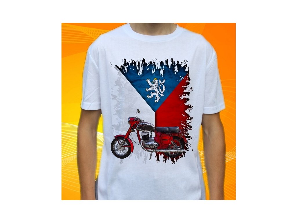 Dětské a pánské tričko s motorkou Jawa 250 353