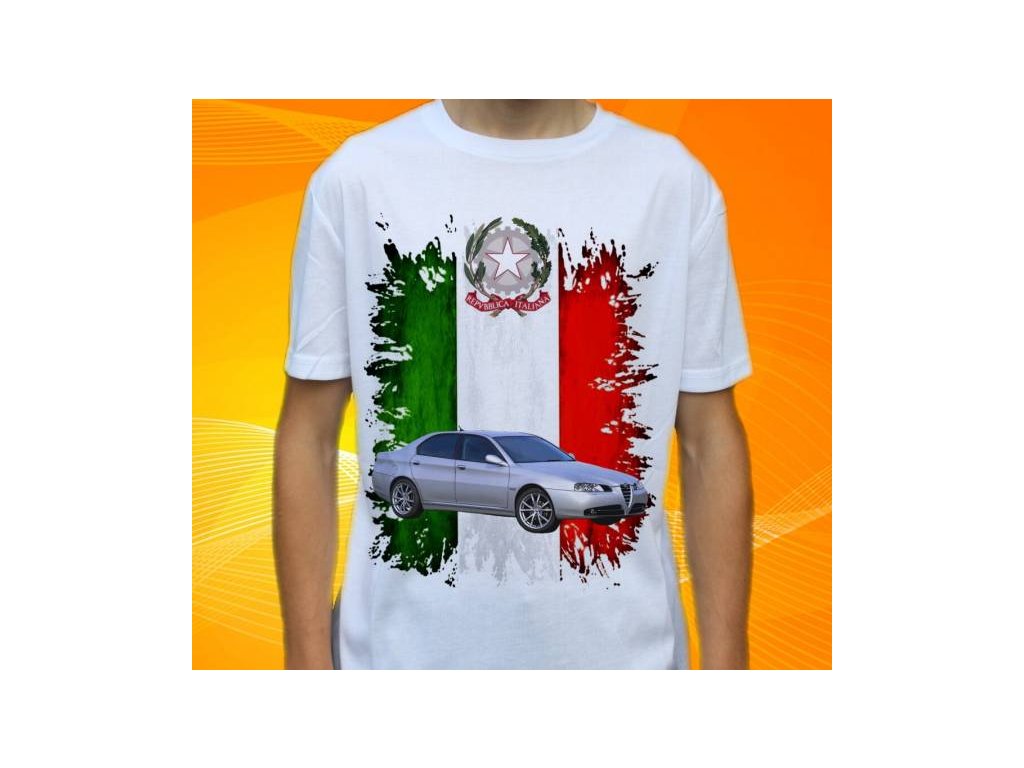 Dětské a pánské tričko s autem Alfa Romeo 166